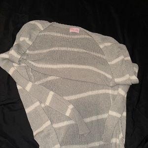 Women’s Pink Lilly Long Striped Caridigan